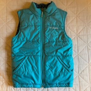 Girls Columbia Reversible Double Sided Puffy Bubble Vests